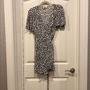 NWOT Leopard Print “Show Me Your MuMu” Wrap Dress